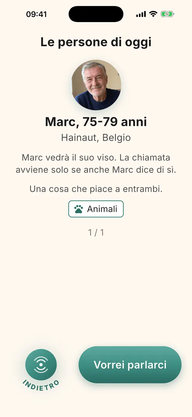 Presentazione di Marc, 75-79 anni, Hainaut, un interesse in comune, pulsante «Vorrei parlargli»